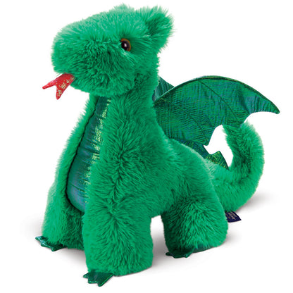 18 In. Fluffy Fantasy Green Dragon