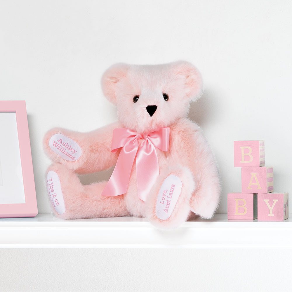 15 In. Premium Baby Girl Bear, Pink