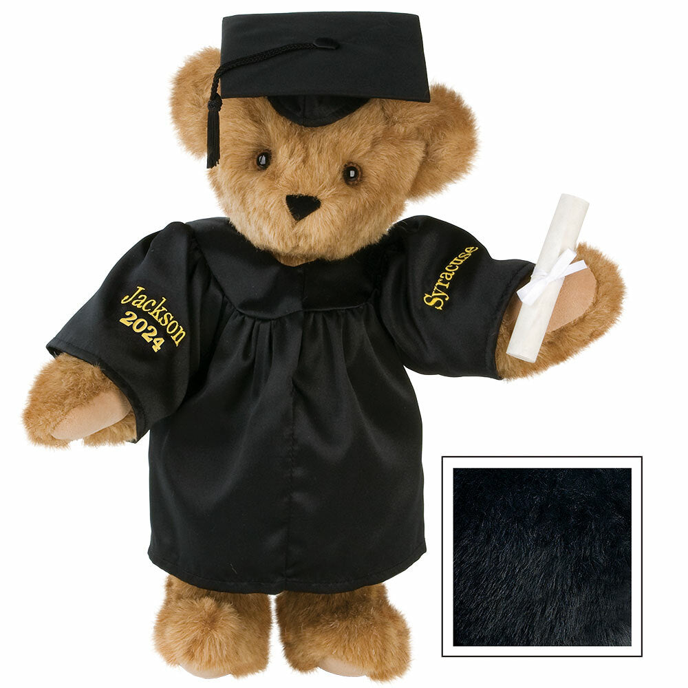 15 In. Graduation Bear in Black Gown