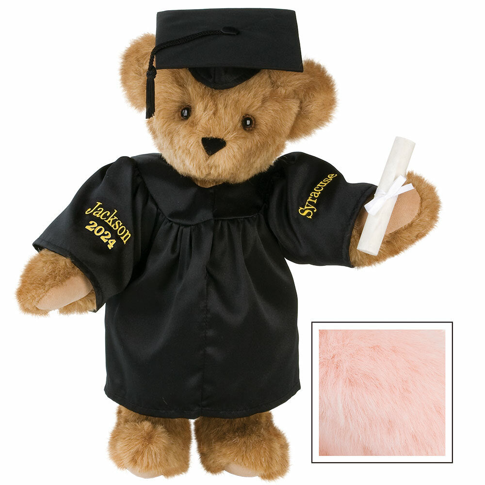 15 In. Graduation Bear in Black Gown