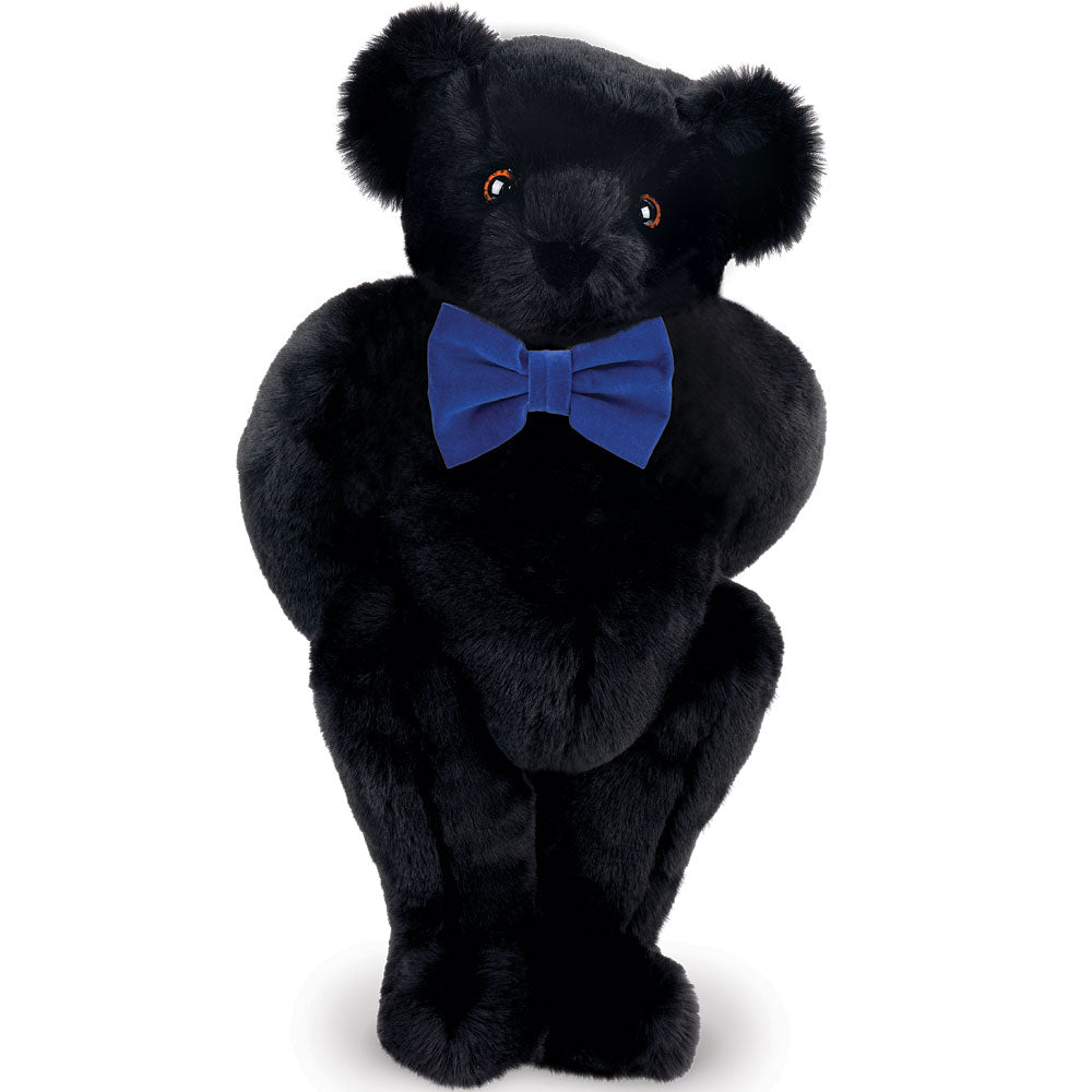 15 In. Classic Bow Tie Bear with Royal Blue Bow