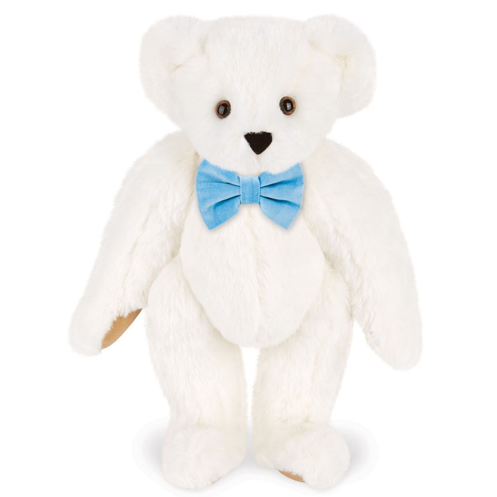 15 In. Classic Bow Tie Bear with Light Blue Bow