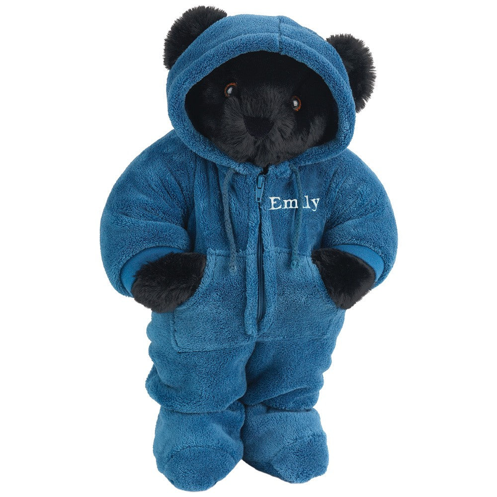 15 In. Hoodie-Footie Bear, Blue