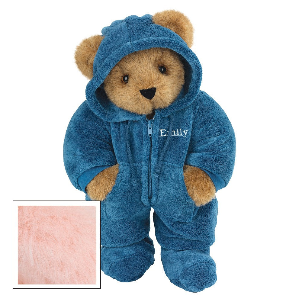 15 In. Hoodie-Footie Bear, Blue