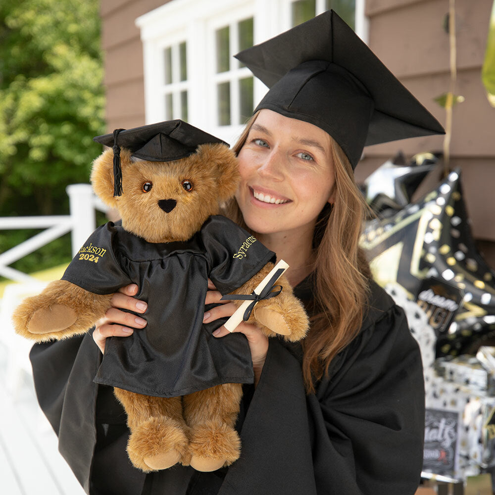 15 In. Graduation Bear in Black Gown